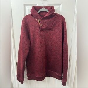 Simons Le 31 Heritage burgundy shawl collar sweater​​​​​​​​​​​​